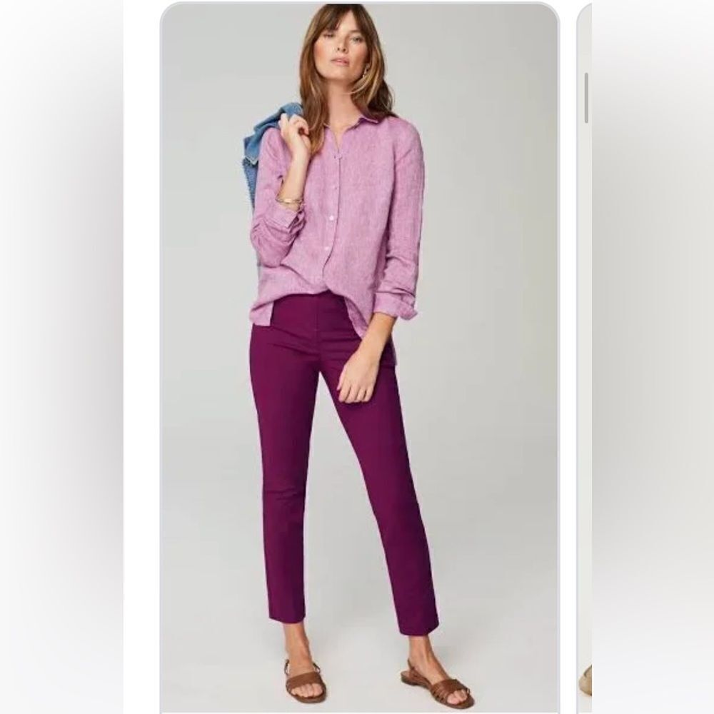 J. Jill Purple Slim Ponte Pants size S